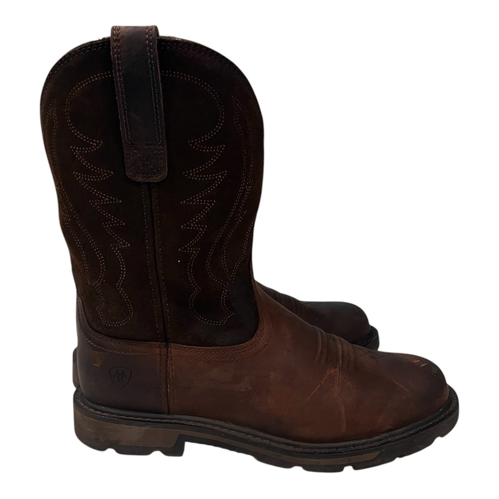 Ariat Groundbreaker Round Soft Toe Boots Men 8D Slip-Resistant
